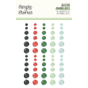 Simple Stories - All Wrapped Up Glitter Enamel Dots