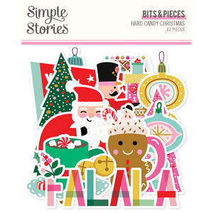 Simple Stories - Hard Candy Christmas Bits & Pieces 62/Pkg