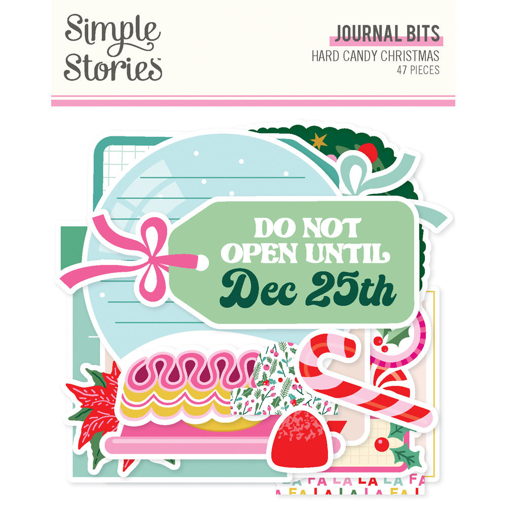 Simple Stories - Hard Candy Christmas Journal Bits 47/Pkg