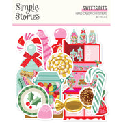 Simple Stories - Hard Candy Christmas Sweet Bits 84/Pkg