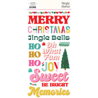 Simple Stories - Hard Candy Christmas Foam Stickers 47/Pkg