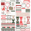 Simple Stories - Mistletoe & Holly 12x12 Cardstock Stickers Basics