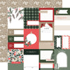 Simple Stories - Mistletoe & Holly Paper - Journal Elements