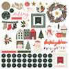 Simple Stories - Mistletoe & Holly Chipboard Pieces