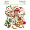 Simple Stories - Simple Vintage Evergreen Memories Chipboard Pieces