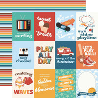 Echo Park - Summer Break Paper - 3X4 Journaling Cards