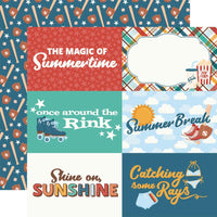 Echo Park - Summer Break Paper - 6X4 Journaling Cards