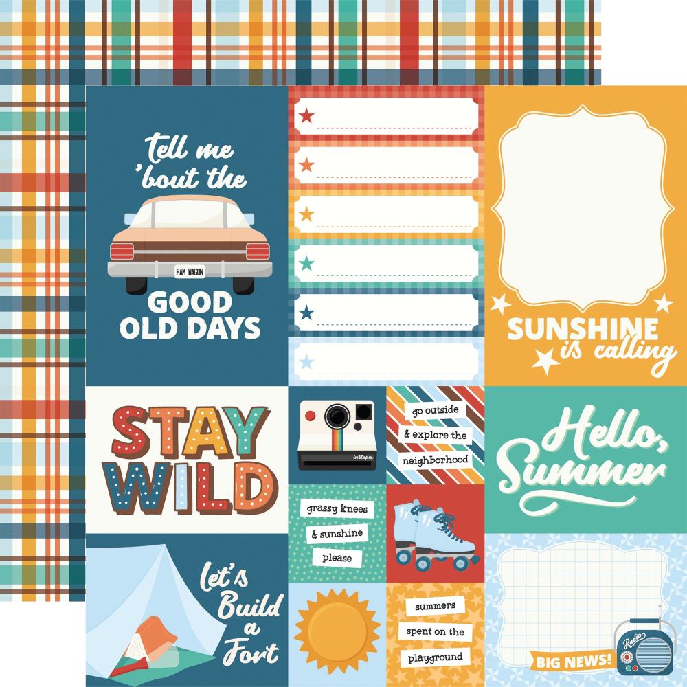 Echo Park - Summer Break Paper - Multi Journaling Cards