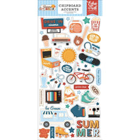 Echo Park - Summer Break Chipboard Accent Stickers 6x13"