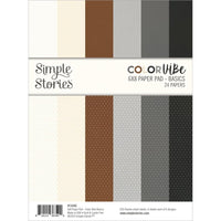 Simple Stories Color Vibe 6 x 8 Paper Pad - Basics