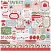 Echo Park - Strawberry Fields Elements Cardstock Stickers 12"X12"
