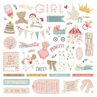 Photo Play - Sweet Little Princess 12x12 Cardstock Sticker Sheet