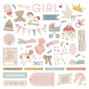 Photo Play - Sweet Little Princess 12x12 Cardstock Sticker Sheet