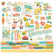 Simple Stories - Summer Snapshots Cardstock Stickers 12"X12"