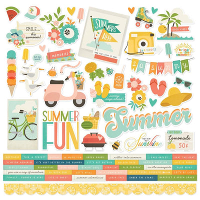 Simple Stories - Summer Snapshots Cardstock Stickers 12