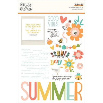 Simple Stories - Summer Snapshots Rub-Ons