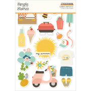 Simple Stories - Summer Snapshots Sticker Book 12/Sheets