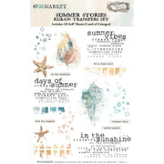 49 And Market Vintage Bits Rub-ons - Summer Stories