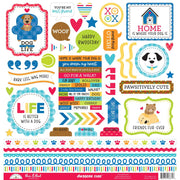 Doodlebug - Doggone Cute This & That Cardstock Sticker Sheet