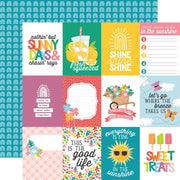 Echo Park - Sunny Days Ahead Paper - 3X4 Journaling Cards
