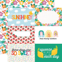 Echo Park - Sunny Days Ahead Paper - 6X4 Journaling Cards