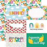 Echo Park - Sunny Days Ahead Paper - 6X4 Journaling Cards