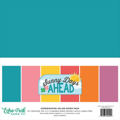 Echo Park - Sunny Days Ahead Solids Collection Kit 12