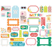 Echo Park - Sunny Days Ahead Cardstock Frames & Tags Die Cuts 33/Pkg