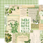Simple Stories - Simple Vintage Essentials Color Palette Paper - Green Collage