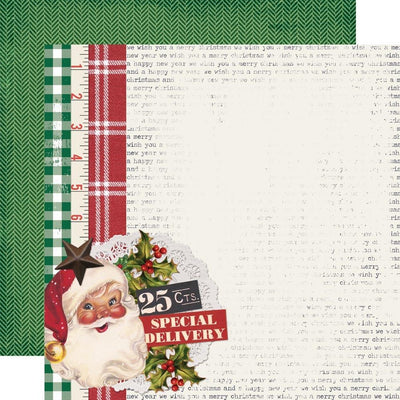 Simple Stories - Simple Vintage Dear Santa Paper - Ho Ho Ho