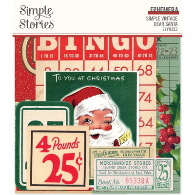 Simple Stories - Simple Vintage Dear Santa Ephemera 21/Pkg