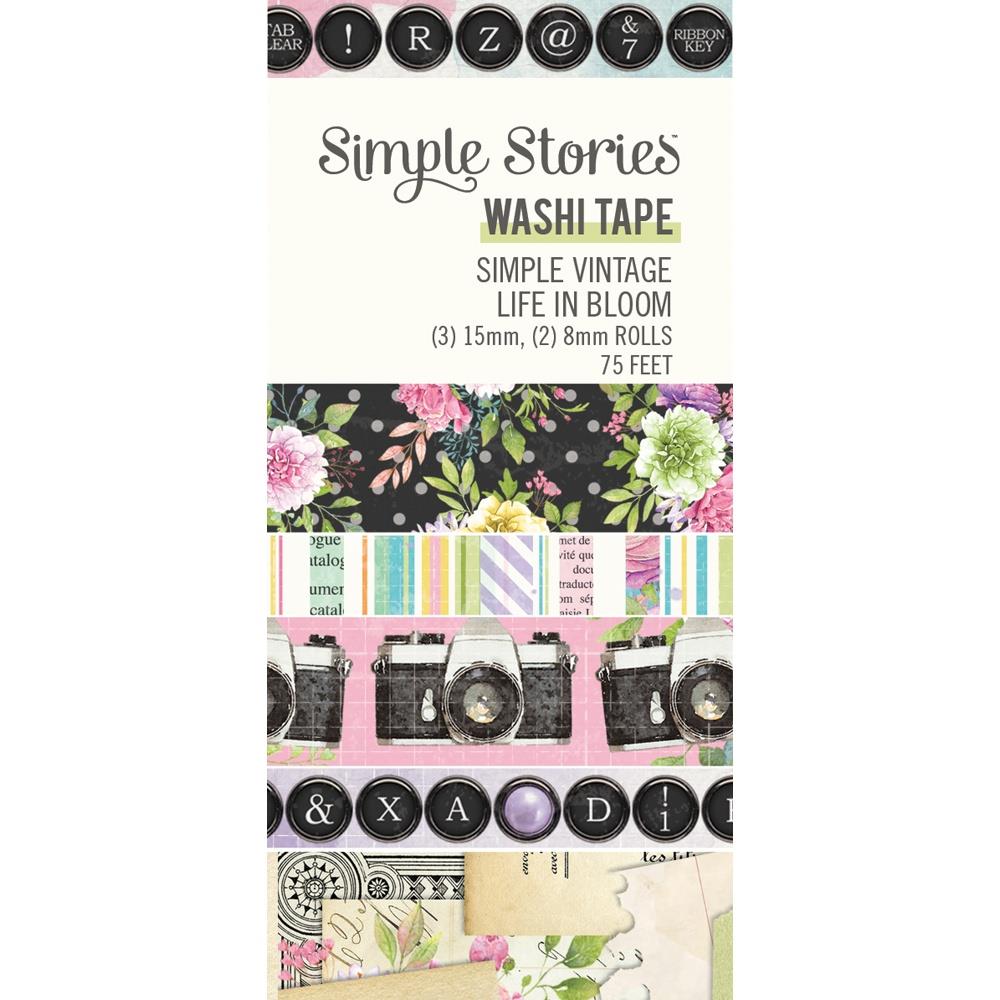 Simple Stories - Simple Vintage Life In Bloom Washi Tape 5/Pkg