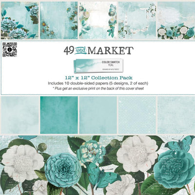 49 and Market - Color Swatch: Teal 12x12 Collection Pack