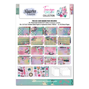 3Quarter Designs - Teenage Dream 6x4 Card Making Pack