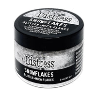Tim Holtz Distress Glitter and Mica Flakes - Snowflakes 3oz