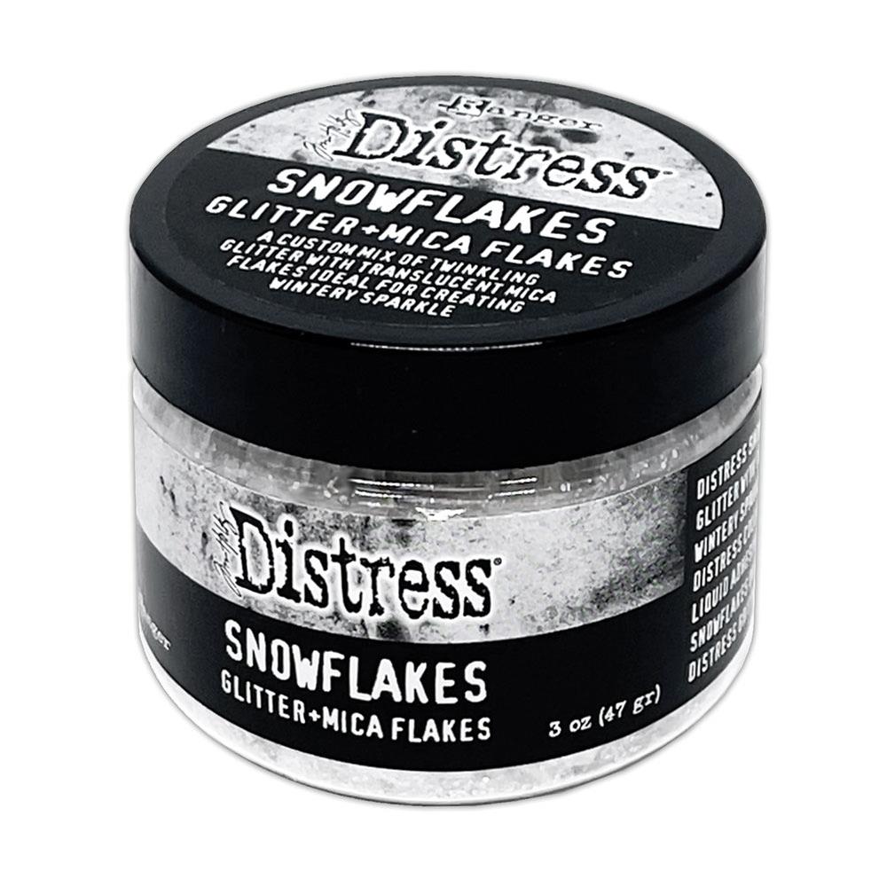 Tim Holtz Distress Glitter and Mica Flakes - Snowflakes 3oz