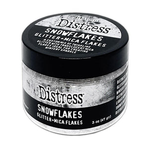 Tim Holtz Distress Glitter and Mica Flakes - Snowflakes 3oz
