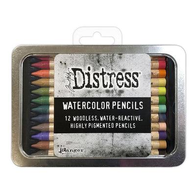 Tim Holtz Distress Watercolor Pencils 12/Pkg - Set 4