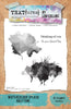 TEXT{ures}by Lou Collins - Watercolour Splash Halftone 6in x 8in Stamp Set