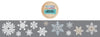 TEXT(ures) Winter in Bloom Snowflakes Kiss-Cut PET Tape