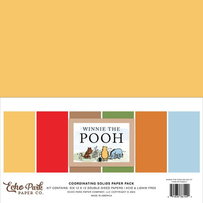 Echo Park - Winnie the Pooh - Solids Collection Kit 12