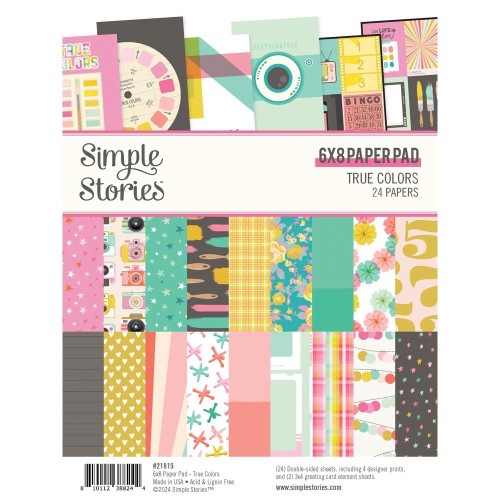 Simple Stories - True Colors 6x8 Paper Pad 24/Pkg