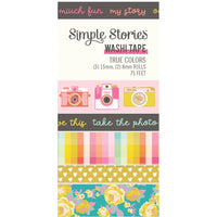 Simple Stories - True Colors Washi Tape 5/Pkg