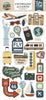 Echo Park - It's Time to Travel Chipboard Accent Stickers 6x13"
