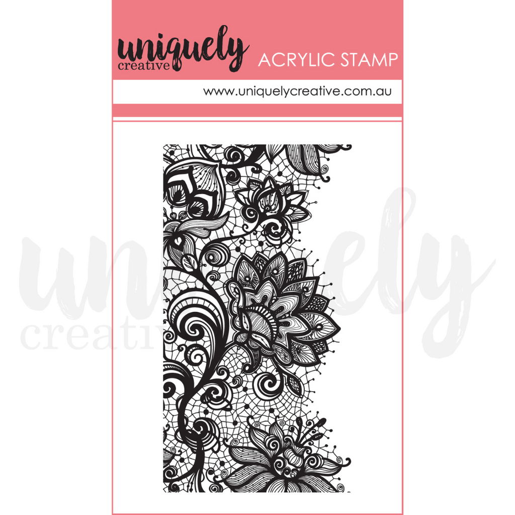 Uniquely Creative - Floral Doily Mark Making Mini Stamp