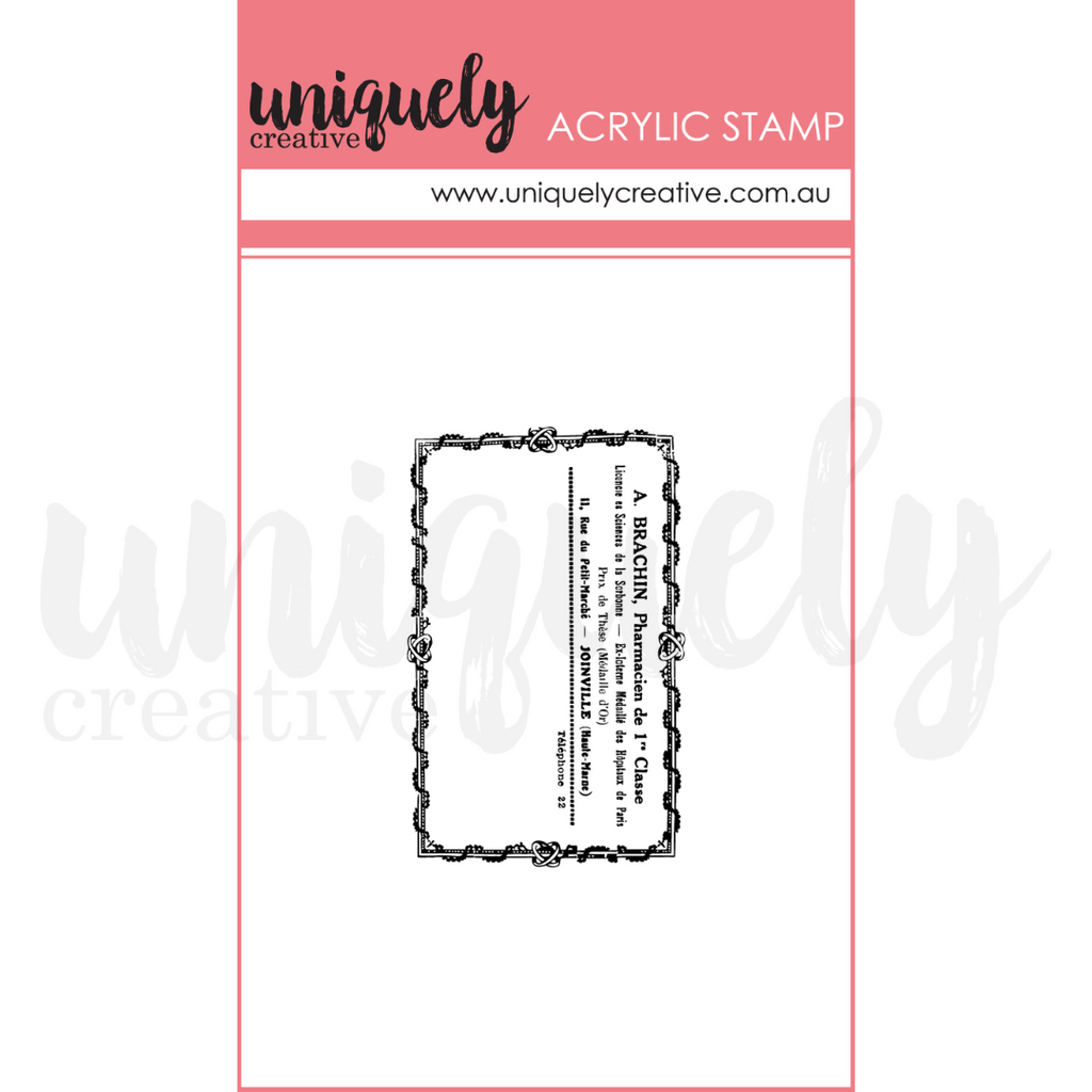 Uniquely Creative - Vintage Pharmacy Making Mini Stamp