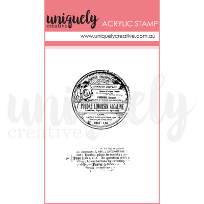 Uniquely Creative - Vintage Dictionary Making Mini Stamp