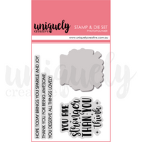Uniquely Creative - Stronger Than You Think Stamp/Die Set