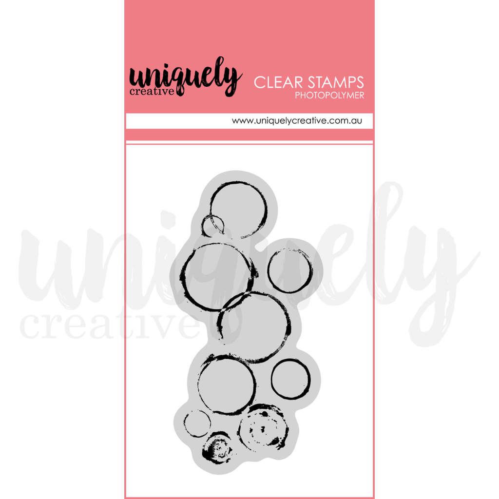 Uniquely Creative - Chaotic Round Photopolymer Stamp