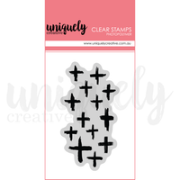 Uniquely Creative - Random Crosses Photopolymer Stamp